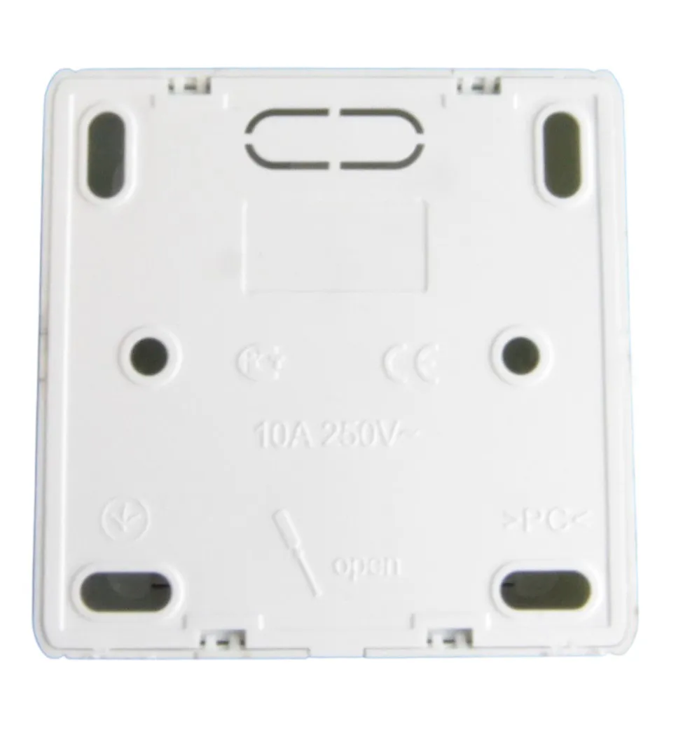 Выключатель ОУ 2-кл. белый SD-S002W "Standard" AWSproducts