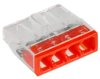 Клемма 4 отверстия 0,5-2,5 (уп. - 100 шт.) СМК 772-204 (GENERICA), уп