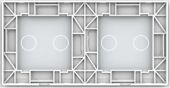 Панель для 2-х сенсорных выключателей (2+2) Белый Livolo