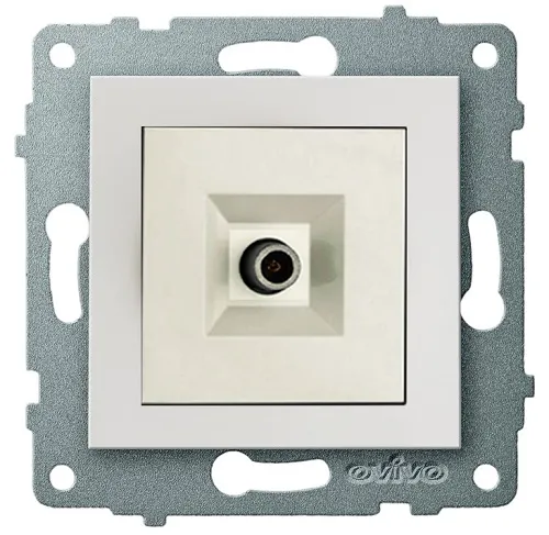 Механизм роз. TV (оконечная), белый