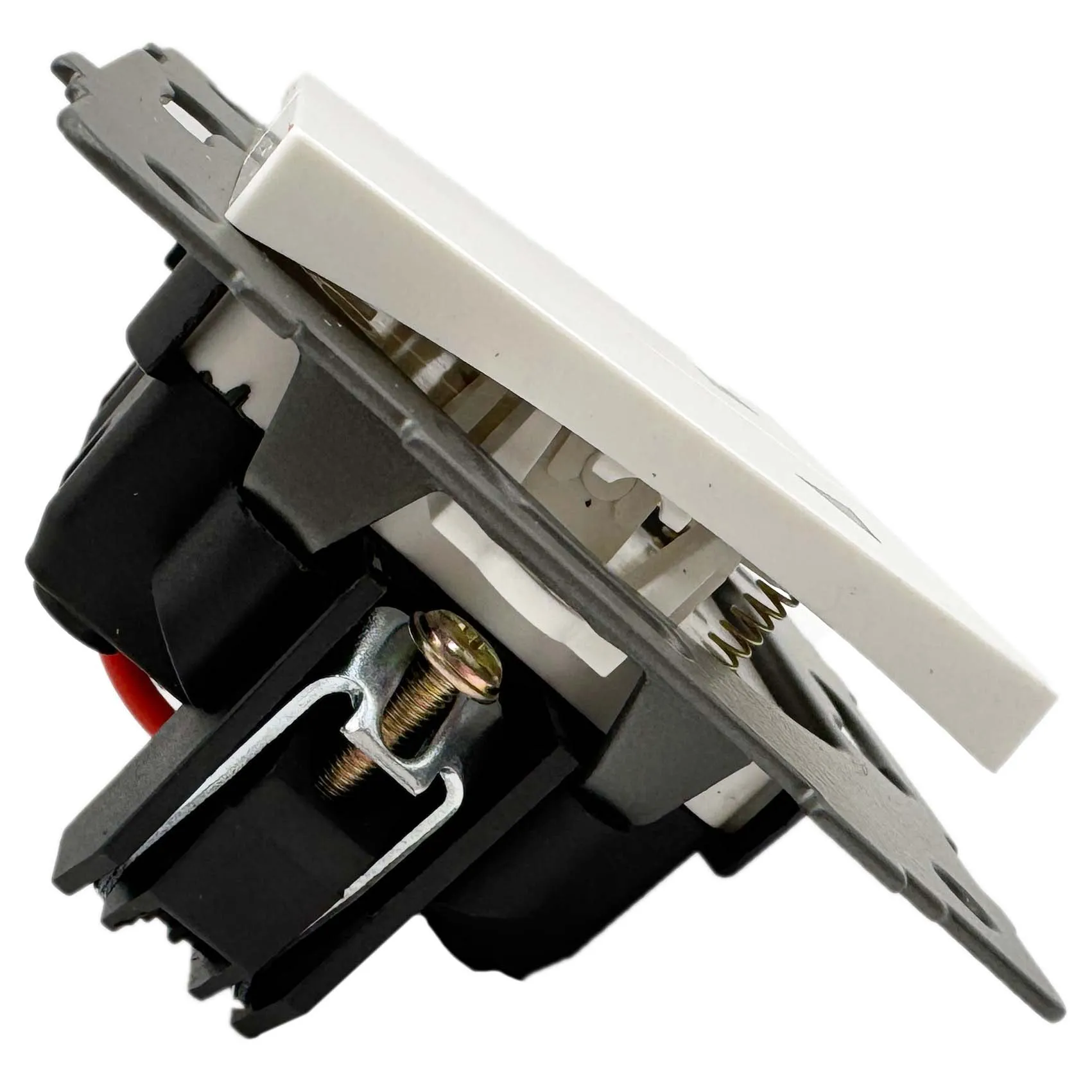 Выключатель жалюзи 2-кл. белый A-013W "Аура" AWSproducts