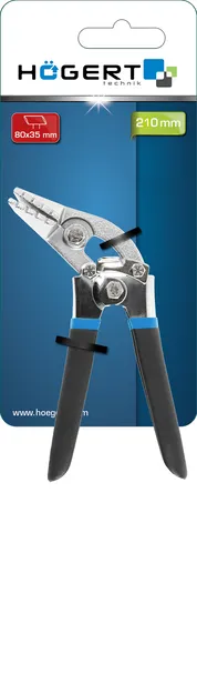 Щипцы для формирования профилей, изогнутые 80x35 мм HOEGERT