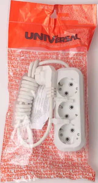 Удлинитель бытовой 3гн. 3м с/з ПВС 2х0,75mm2 Премиум UNIVersal