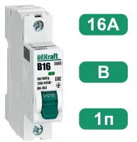 Автоматический выключатель ВА-103 B16/1 6кА Dekraft