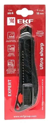 Нож 18мм HCM-50 EKF Expert