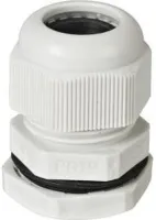 Кабельный ввод PG9 (4-8 мм) белый пластик IP68 (HLT)