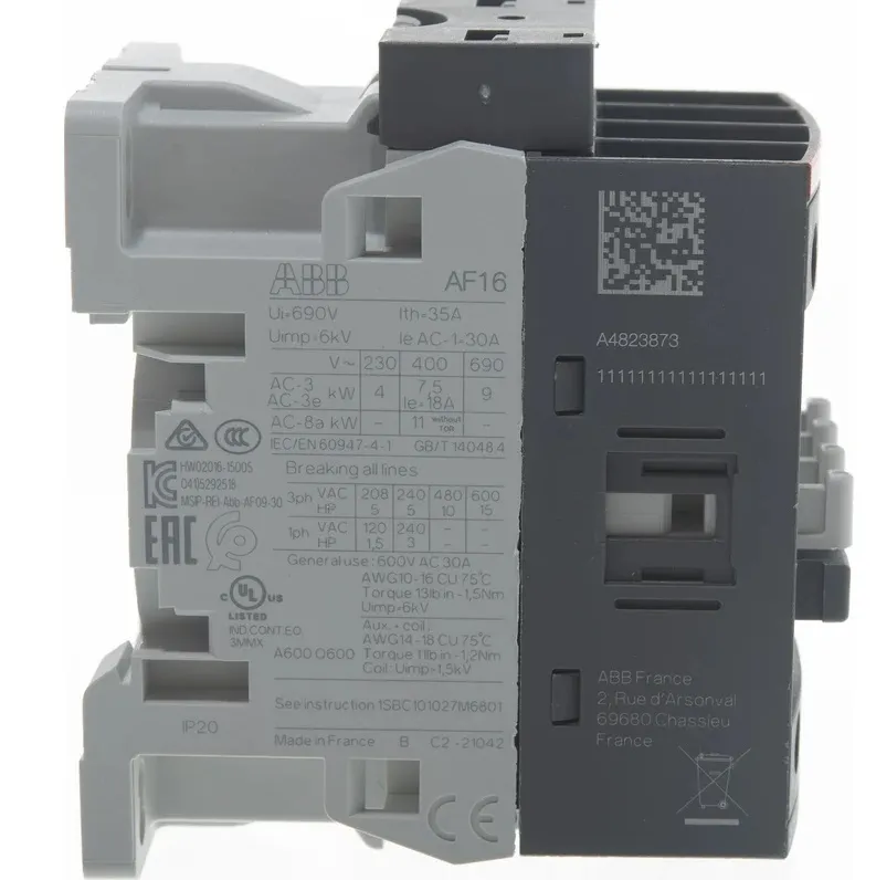 Контактор AF16-30-10-11 24...60VAC/DC, 18A, 7.5kW, 3NO+1NO ABB