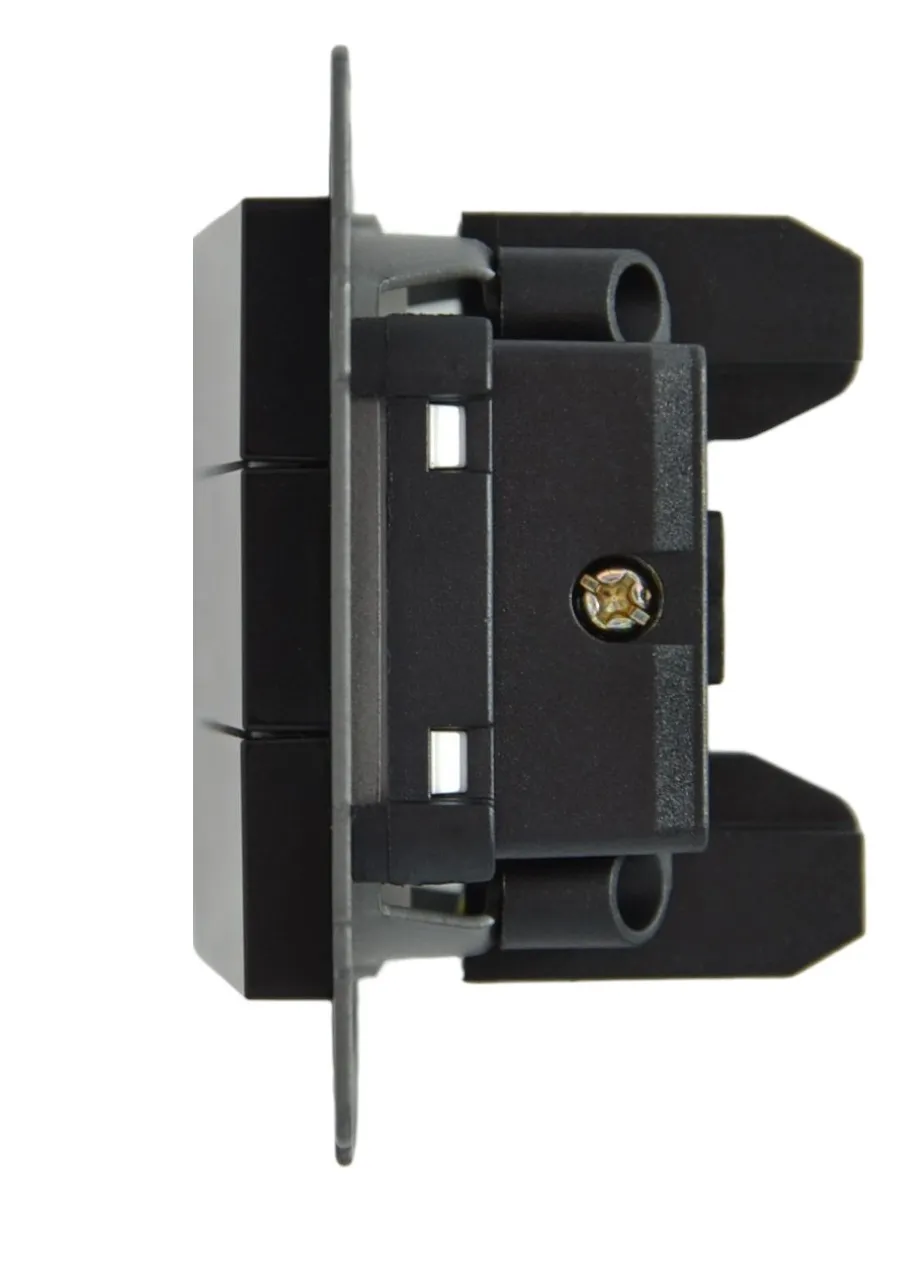 Выключатель 3-кл. чёрный A-015B "Aura" AWSproducts