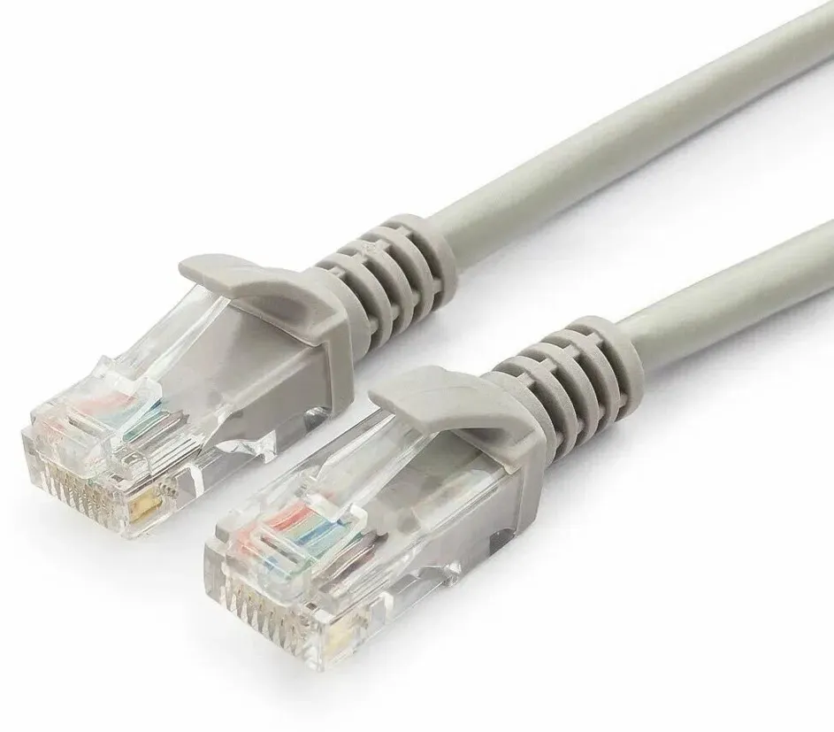 Патч-корд 2м UTP Cat.5e RJ45 серый (AWSPRODUCTS)
