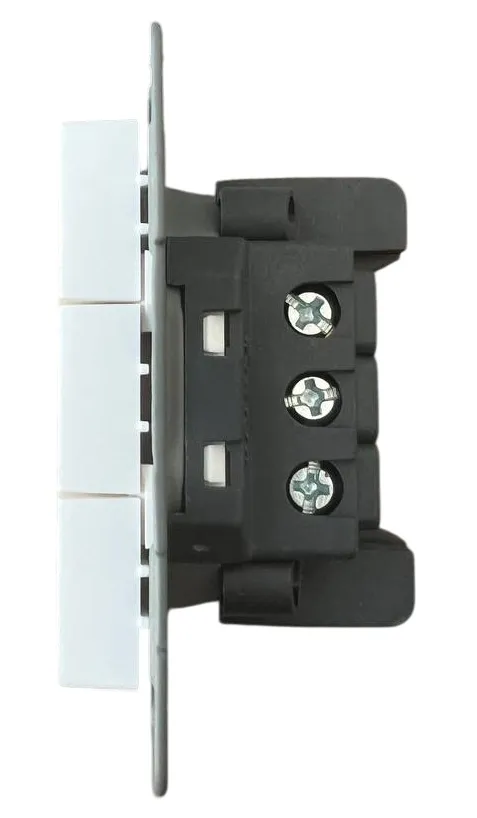 Выключатель 3-кл. белый U1A-003 SoftTouch "Uno" AWSproducts