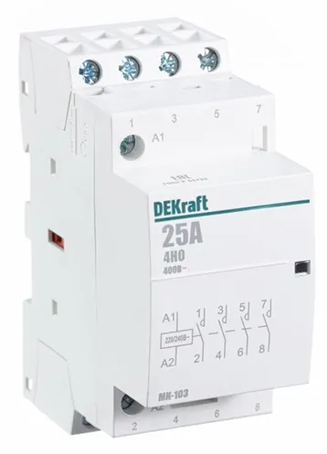 Модульный контактор 4НО 25А 230В МК-103