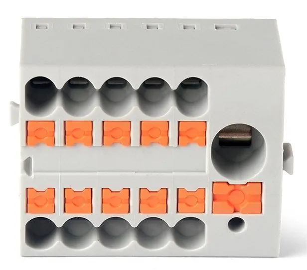 Распред. блок ПНК-15 ввод 6мм2/отвод 10x2.5мм2 HLT (ввод 6мм2)