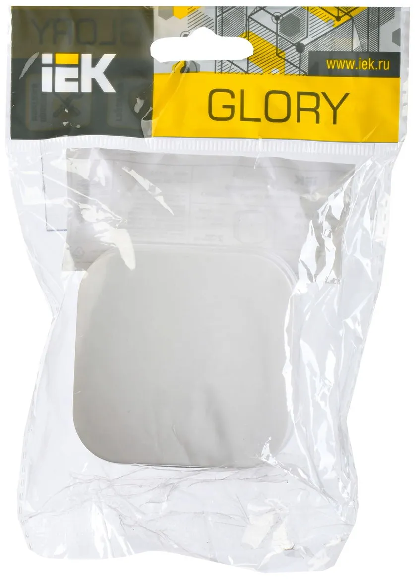 Выключатель ОУ 1-кл. белый GLORY IEK