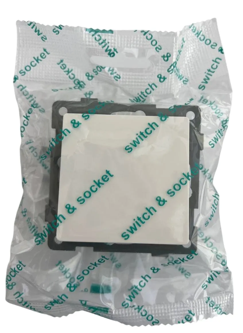 Выключатель проходной 1-кл. белый U1A-001-2 SoftTouch "Uno" AWSproducts