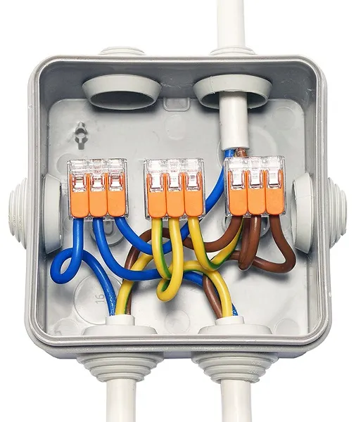 Клемма рычажковая 2 отверстия 0,2-4 уп20шт СМК 221-412 пр WAGO DORI, уп