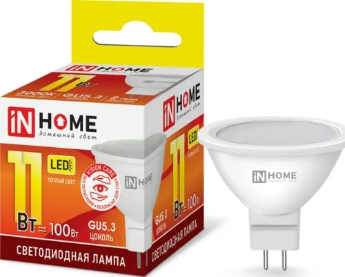 Лампа LED MR16 GU5.3 3000К 11Вт 820Лм IN HOME