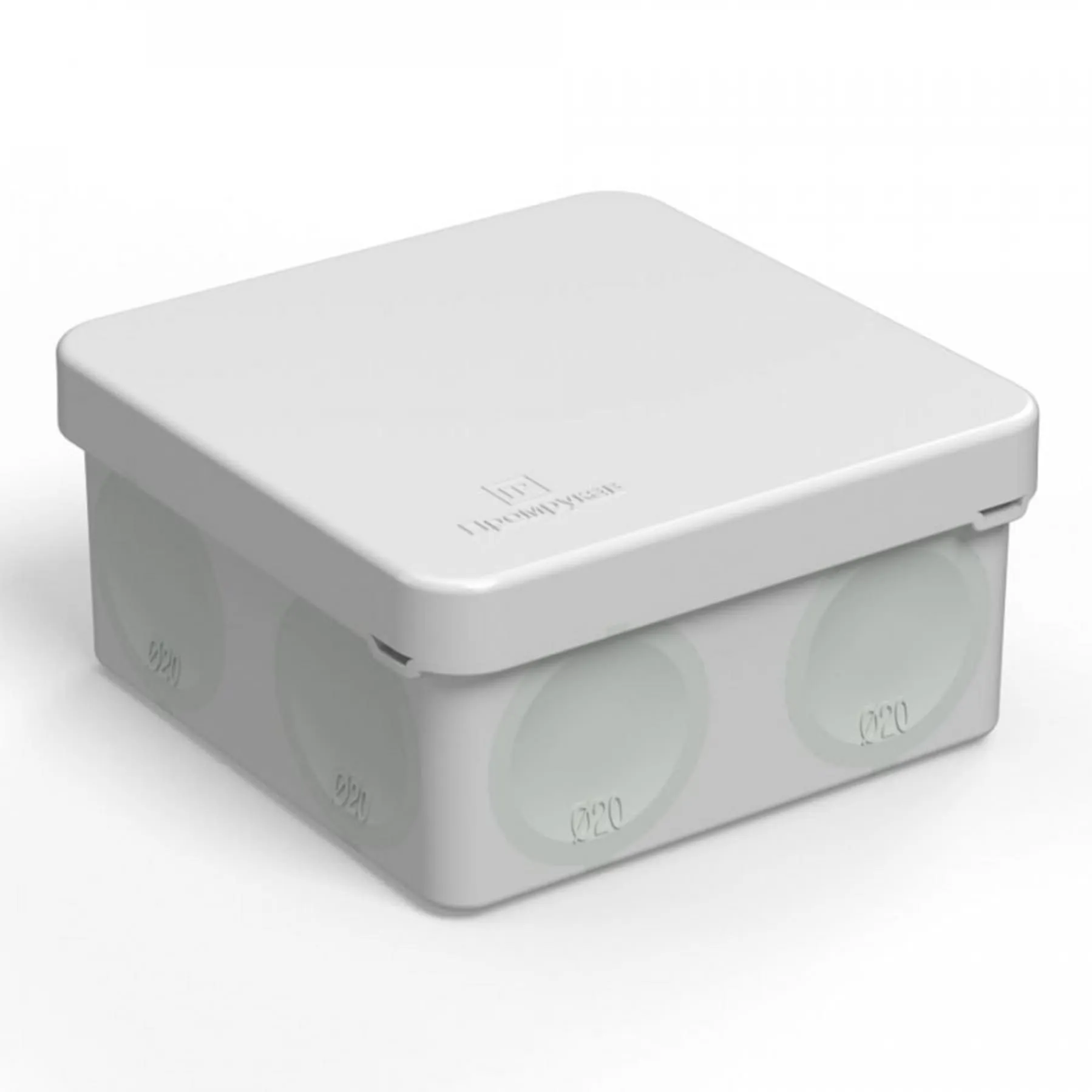 Коробка распред. о/п 80х80х40 IP66 СЕРАЯ пр. монт. двухкомпонентная HF Промрукав (132)