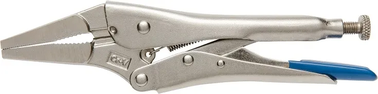 Клещи зажимные - удлиненные прямые губки 225мм HOEGERT