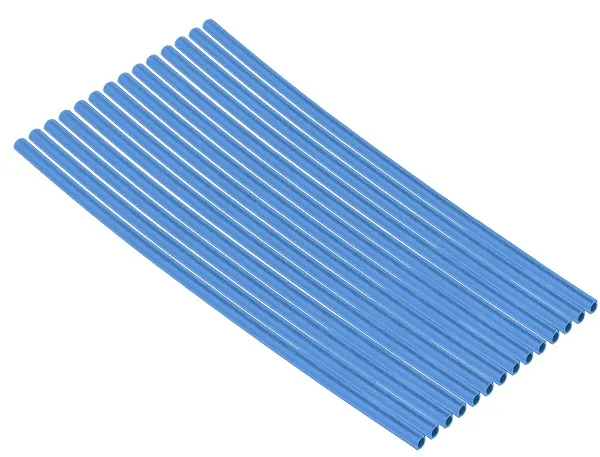 Набор трубок термоусаживаемых клеевых, длиной 10 см ТТкНГ(3:1) синий 1,5/0,6 TDM, уп