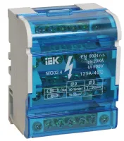 Шина 3L+PEN в корпусе типа ШНК, 4х7, 100А, 400В, IEK