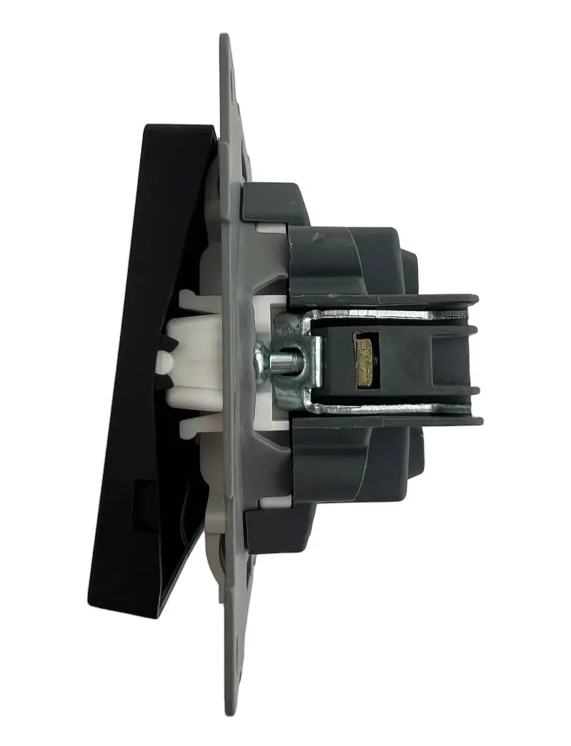 Выключатель жалюзи 2-кл. чёрный U2B-019 SoftTouch "Uno" AWSproducts