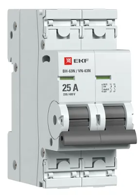Выключатель нагрузки ВН-63N 2P 25А EKF