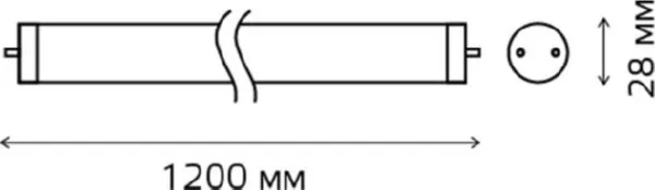Лампа LED G13 T8 4000K 20Вт 1560Лм 1200мм Elementa Gauss