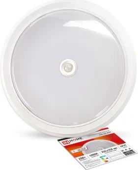 Светильник LED ЖКХ СПБ-2Д 20W 1400Lm 4000K IP20 круг с датч IN HOME