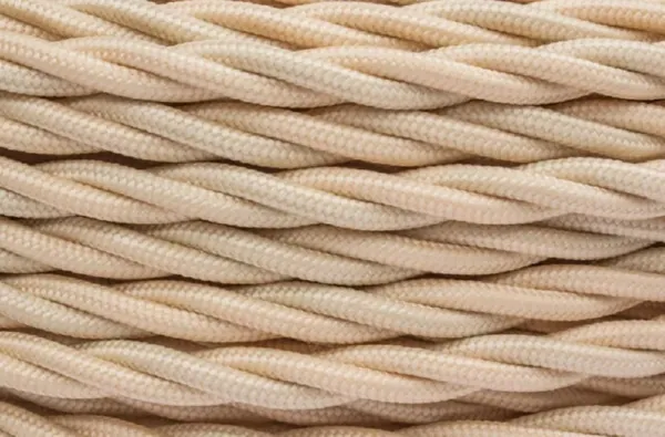 Провод витой 2*1,5 Песоч. золото (мат.) кратно (10м) Bironi (50м/уп)