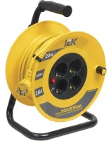 Удлинитель на катушке 4гн. 20м с/з ПВС 3х1,5мм2 INDUSТRIAL IEK