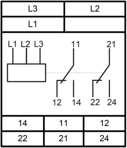 Реле контроля фаз и напряжения РКФ-М05-1-15 AC400В 3Ф Меандр