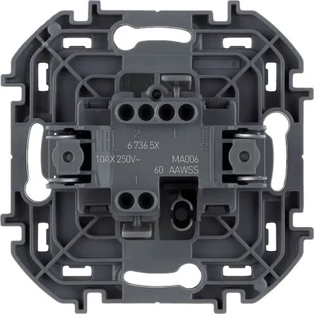 Выключатель проходной 1-кл. Антрацит INSPIRIA LEGRAND