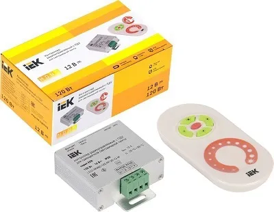 Контроллер с ПДУ радио (белый) MONO 1 канал 12В, 10А, 120Вт IEK