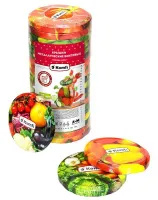 Крышка для банок винтовая 82мм, в уп. 20 шт. "Овощи", уп