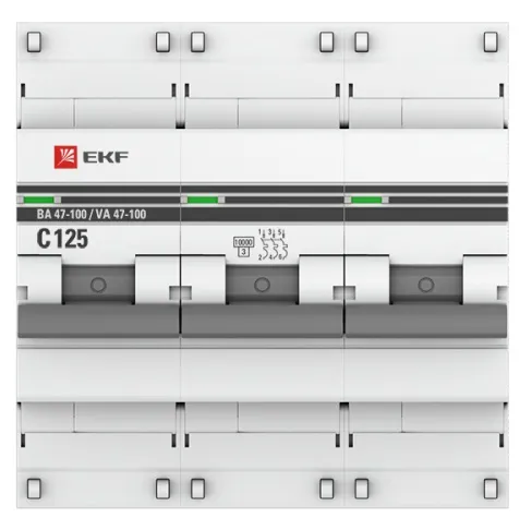 Автоматический выключатель ВА 47-100 C125/3 10кА Proxima EKF