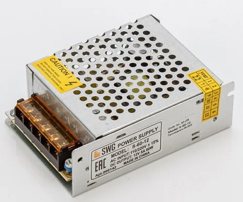 Блок питания  S-60-12 12В 60Вт SWG