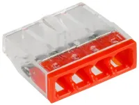Клемма 4 отверстия 0,5-2,5 (уп. - 100 шт.) СМК 772-204 (GENERICA)
