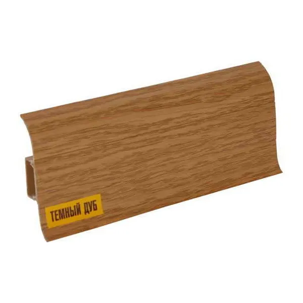 Плинтус "Идеал Комфорт" К55  2,5м Клен темный  (40 шт.  в уп.), 