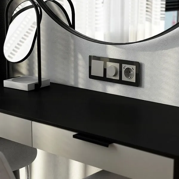 Выключатель проходной 1-кл. Дымчатый WERKEL