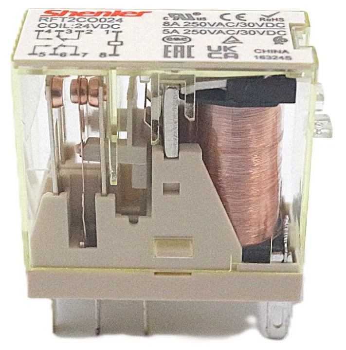 Реле промежуточное RFT2CO024,2CO,8A (24VDC) Shenler
