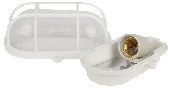 Светильник ЖКХ под лампу E27 НБП 01-60-002 IP53 овал белый ЭРА