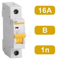 Автоматический выключатель ВА47-29 B16/1 4,5кА IEK