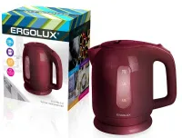 Чайник электрический пластиковый 1,7л. темно-коричневый PRO ERGOLUX ELX-KP04-C10