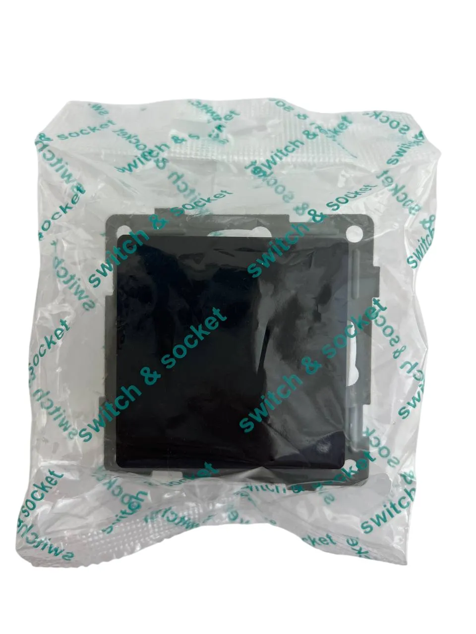 Выключатель проходной 1-кл. чёрный U2B-001-2 SoftTouch "Uno" AWSproducts