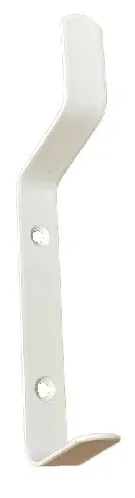 Крючок-вешалка двойной белый (1шт.) (НФ)