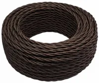 Провод витой 3*2,5 Коричневый (матовый) кратно (10м) Bironi (50м/уп)