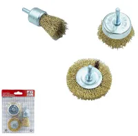 Щетки по металлу на дрель Набор ирокез 3 в 1 20-120, ком