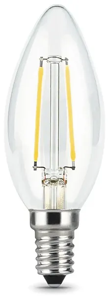 Лампа LED C35 E14 2700К 9Вт 680Лм Filament Gauss
