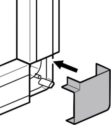 Угол плоский 40х16мм METRA Legrand (10)