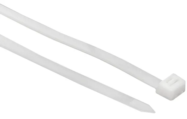 Хомут 2,5*100 белый нейлон (100 шт.) Basic (EKF), уп